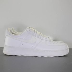 Nike Af1 Air Force 1 Low Triple White Men's Sneakers 004575 Size 8.5 Mens